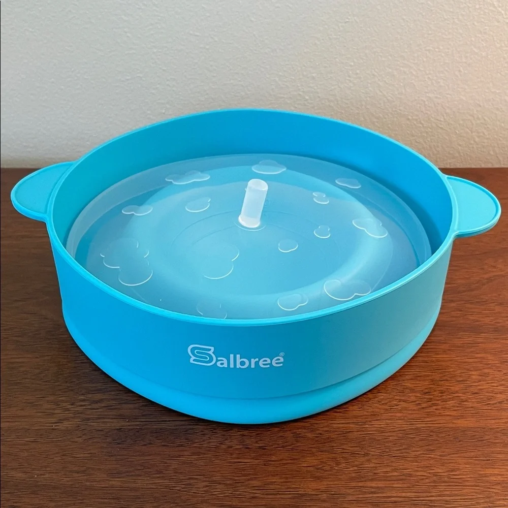 Salbree Popcorn Maker Collapsible Microwave Silicone - Bright Turquoise - New